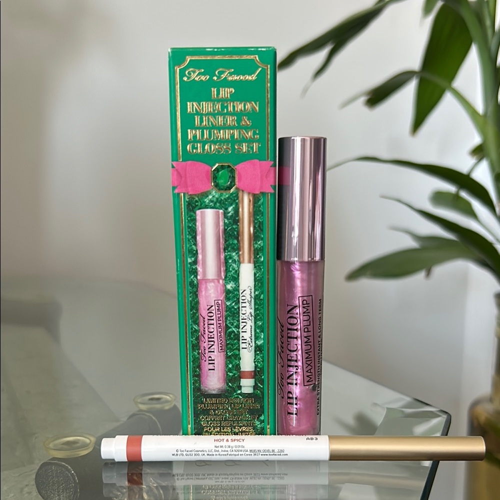 Too Faced Lip Injection Liner & Plumping Gloss Set - Limited Edition